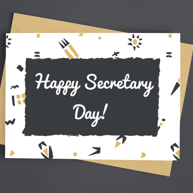 Happy Secretary Day Feiertagspostkarte (Von Creator hochgeladen)