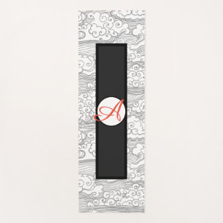 HAPPY SEED YOGA Mat with JAPANESE CLOUDS MONOGRAM Yogamatte