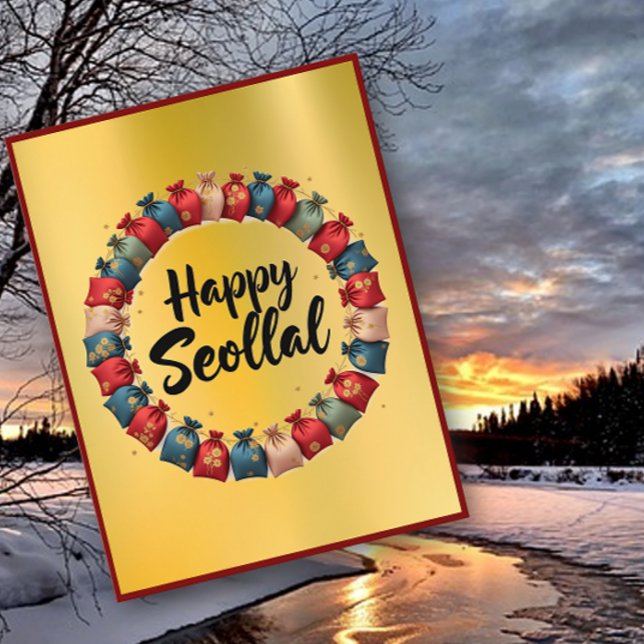 Happy Seollal Korea New Year Postcard Postkarte (Von Creator hochgeladen)