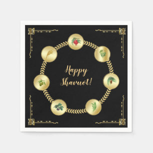 Happy SHAVUOT dekorative Ornament sieben Arten Serviette