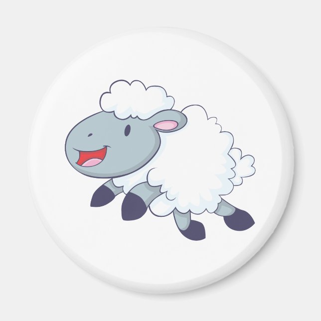 Happy Sheep Magnet (Vorne)
