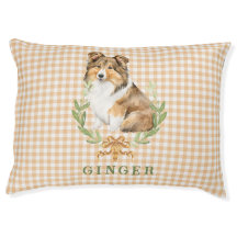 Happy Sheltie Laurel Branch Wreath | PERSONALISIER