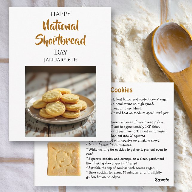 Happy Shortbread Day | January 6th Postkarte (Von Creator hochgeladen)