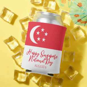 Happy Singapore National Day Singapore Flag Dosenkühler