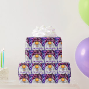Happy Singing Gnome Weihnachtswrapping Paper Geschenkpapier