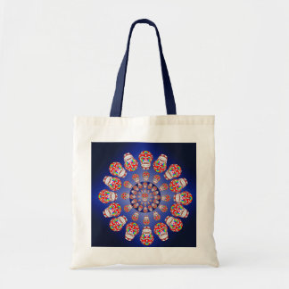 Happy skull blauer Sack Tragetasche