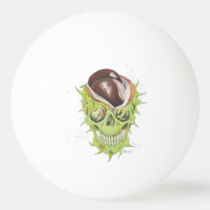 happy skull kastanie tischtennisball