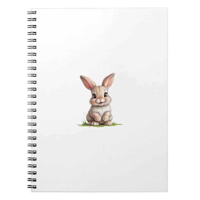 Happy Slime-Covered Bunny Notizblock (Vorderseite)
