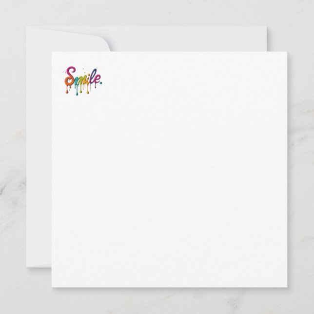 Happy Smile Einladung (Vorderseite)