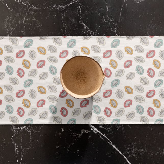 Happy Smile Lips Großer Tischläufer (table runner)