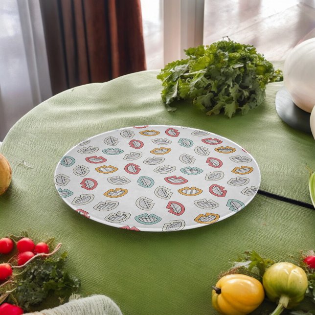 Happy Smile Lips Schneidebrett (Chopping Board)