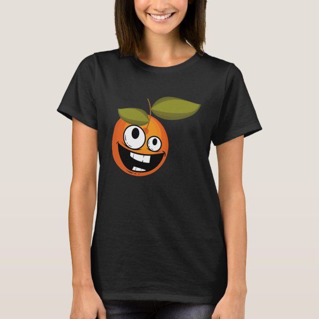 Happy smiling orange T-Shirt (Vorderseite)