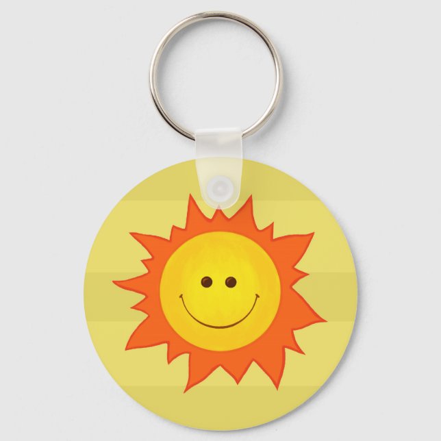 Happy Smilly Sun Schlüsselanhänger (Vorderseite)