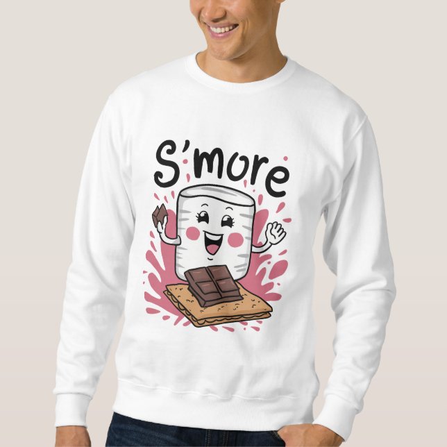 Happy S'more Kenner mit Schokolade Sweatshirt (Vorderseite)