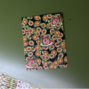 Happy Snail Blume Postkarte