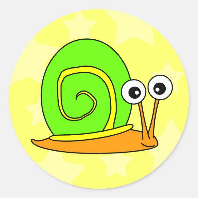 Happy Snail Stickers (Vorderseite)