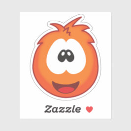 Happy Sneezies Orange Aufkleber