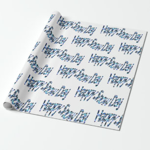 Happy Snow Day Wrapping Paper Geschenkpapier