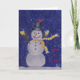 Happy Snow Greeting Card Feiertagskarte