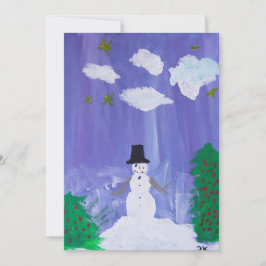 Happy Snowman Feiertagskarte