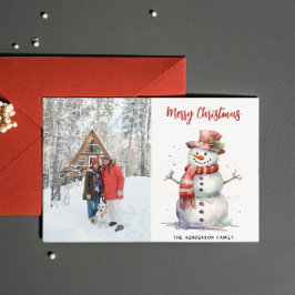 Happy Snowman Frohe Weihnachten Individuelle Name 