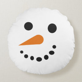 Happy Snowman Holiday Kissen