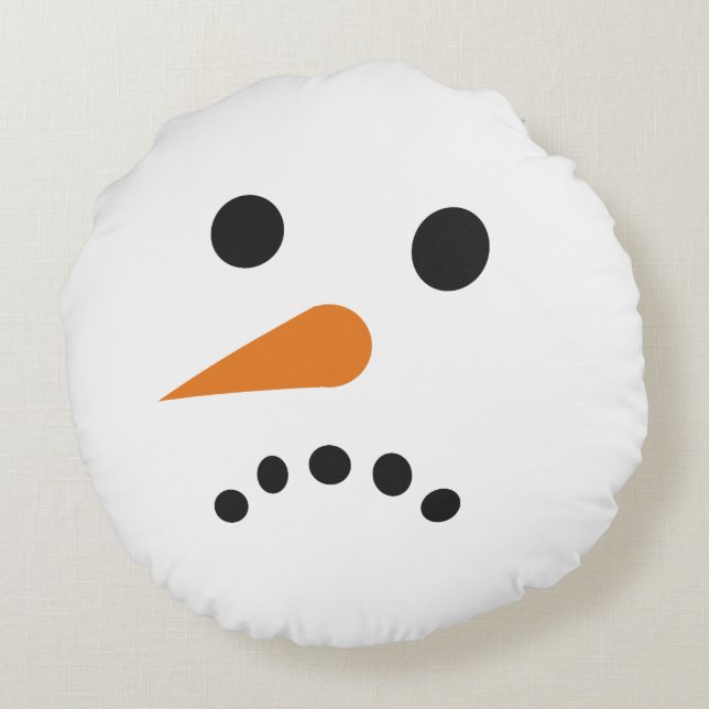 Happy Snowman Holiday Kissen (Rückseite)