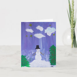 Happy Snowman Karte