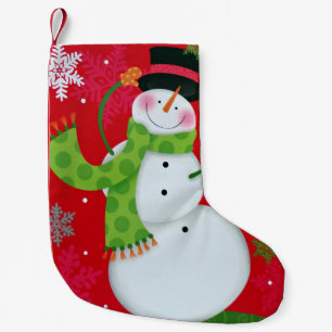 Happy Snowman Kleiner Weihnachtsstrumpf