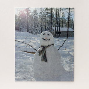 Happy Snowman Original Winterfotografie