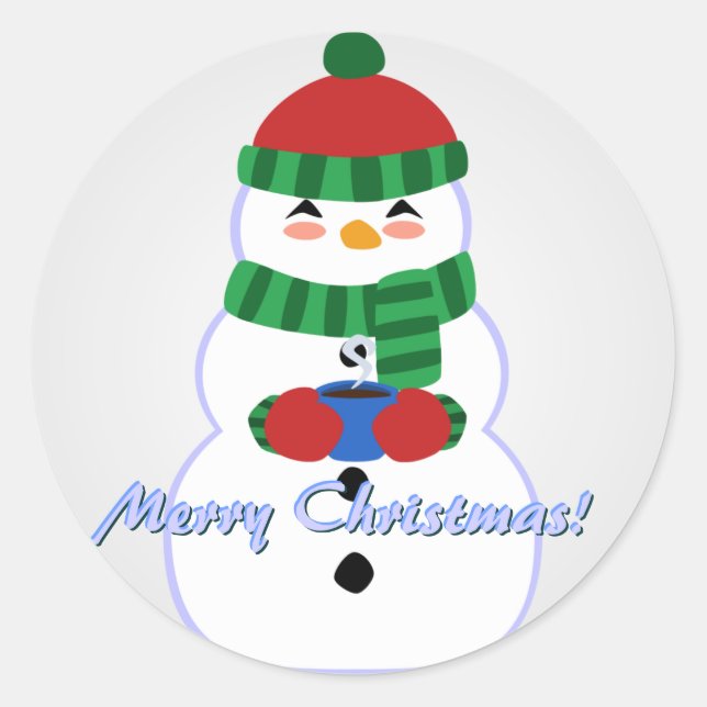 Happy Snowman Stickers (Vorderseite)