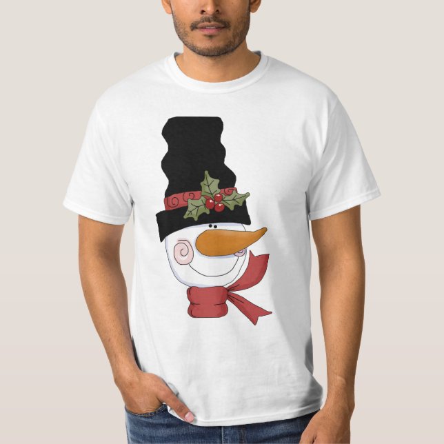Happy Snowman Tshirts und Geschenke (Vorderseite)
