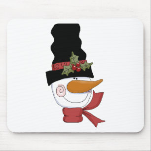 Happy Snowman Tshirts und Geschenke Mousepad