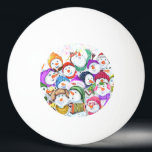 Happy Snowmans Frohe Weihnachts-Party Funny Zeichn Tischtennisball<br><div class="desc">Happy Snowmans Frohe Weihnachts-Party Funny Zeichnend Cartoon Snowman Celebration - Wählen / Fügen Sie Ihre einzigartige Text / Schriftart / Farbe - Make Your Special Gift - Neu vergrössern und verschieben oder entfernen und fügen Sie Elemente / Bild mit Anpassungs-Tool! - Zeichn und Design von MIGNED. Sie können meine Designs...</div>