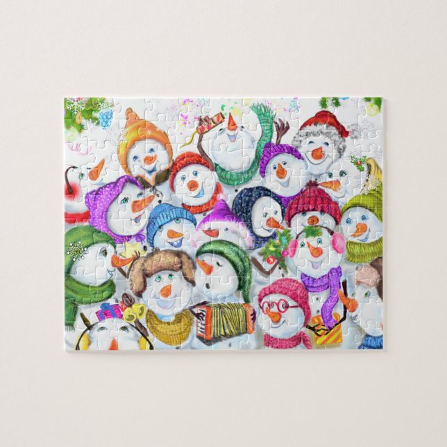 Happy Snowmans - Frohe Weihnachtsfeier (Horizontal)