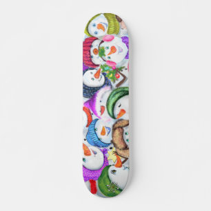 Happy Snowmans Weihnachts-Skateboard Skateboard