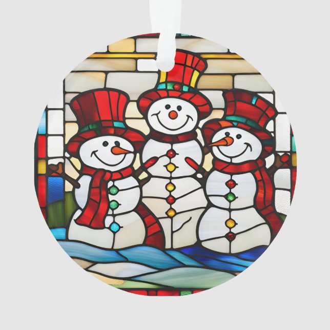 Happy Snowmen Ornament (Rückseite)