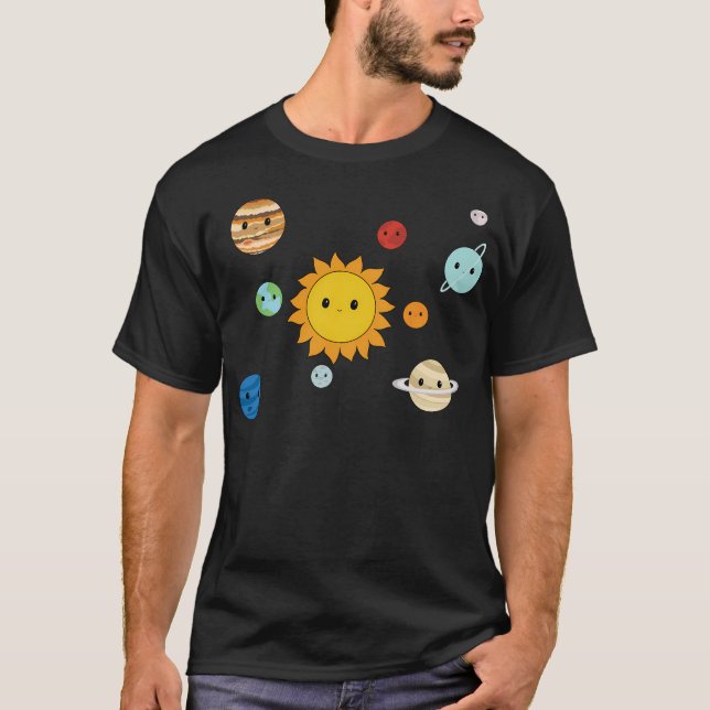 Happy Solar System T-Shirt (Vorderseite)