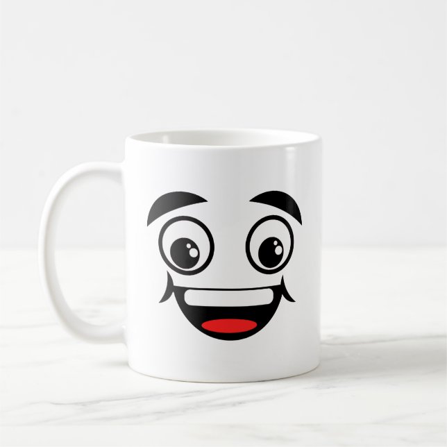 Happy Soy Face Café Mug (Gauche)