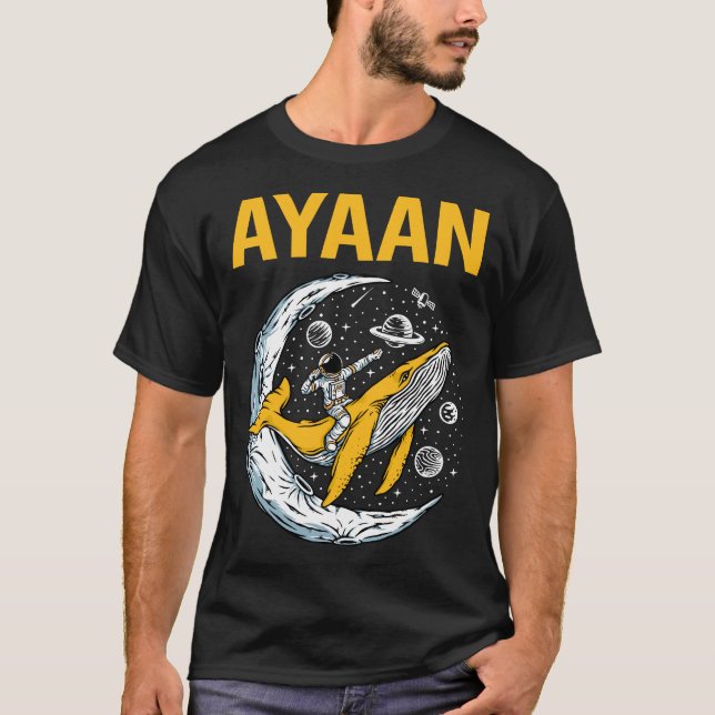 Happy Space - Ayaan Name T-Shirt (Vorderseite)