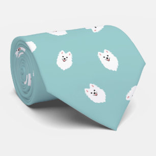 Happy Spitz Dog Cravate (Aqua Mint)
