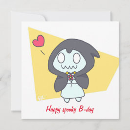 Happy spooky b-day birthday feiertagskarte