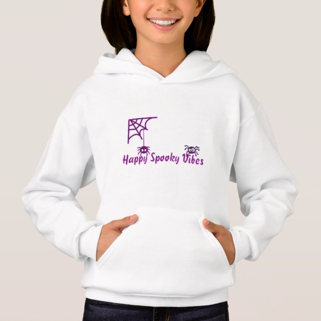 🕸️ Happy Spooky Spider Hoodie (Vorderseite)