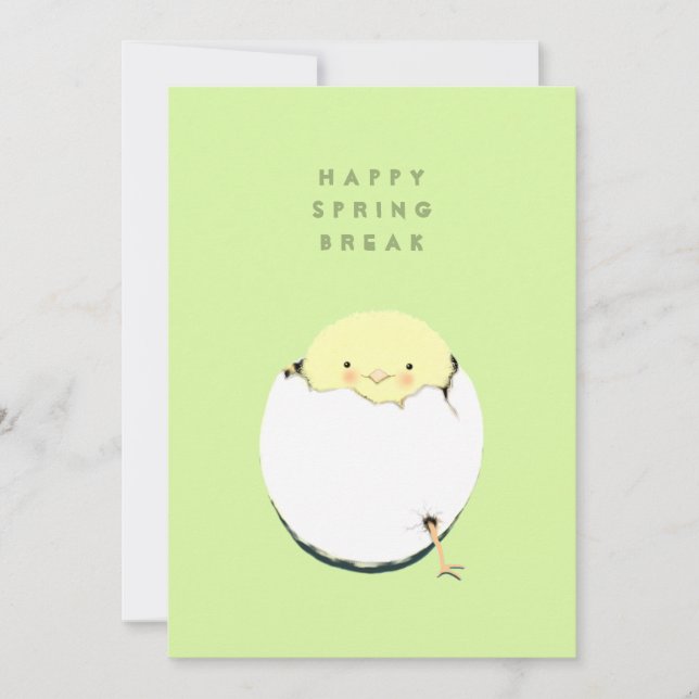 Happy Spring Break Feiertagskarte (Vorderseite)
