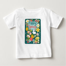 Happy Spring Easter Jagen Blume Feld T - Shirt