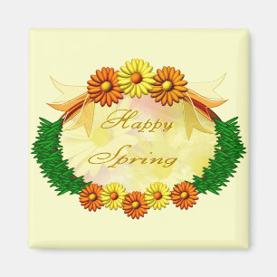 Happy Spring Magnet