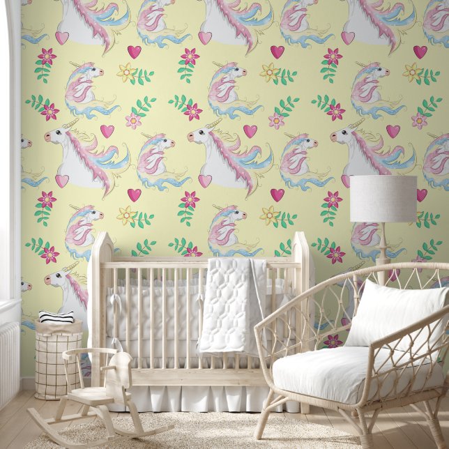 Happy Spring Unicorn Tapete (Kinder)