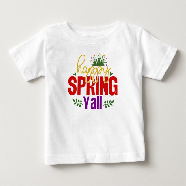 Happy Spring Y’all-90996 Baby T-shirt (Vorderseite)