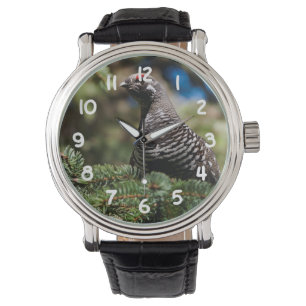 Happy Spruce Grouse Armbanduhr