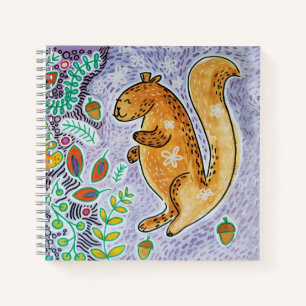 Happy Squirrel Sketchpad Carnet